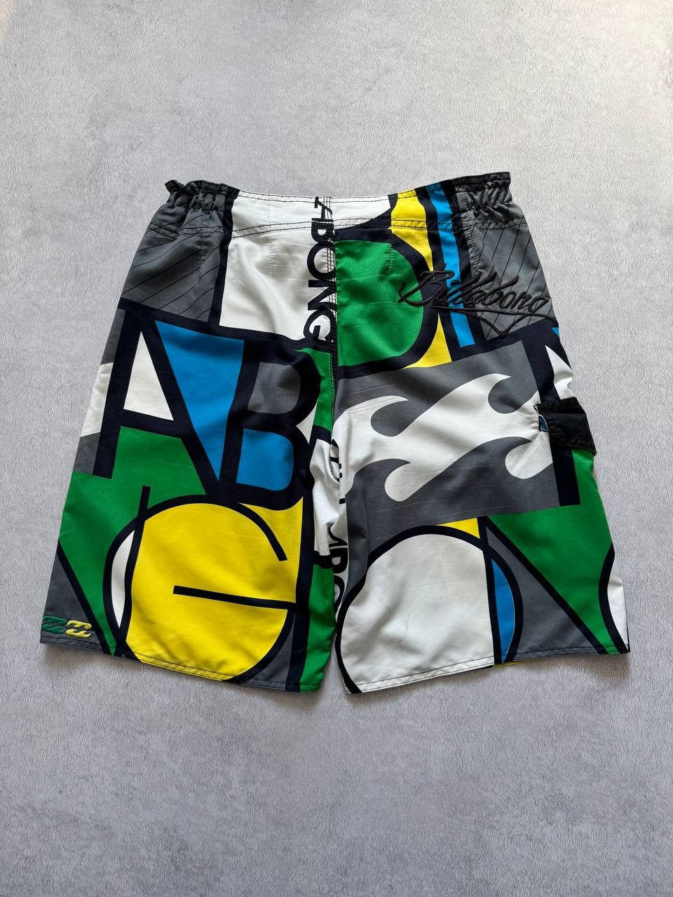 Billabong vintage y2k billabong swim shorts bath suit trunks graffiti Size US 32 / EU 48 - 2 Thumbnail