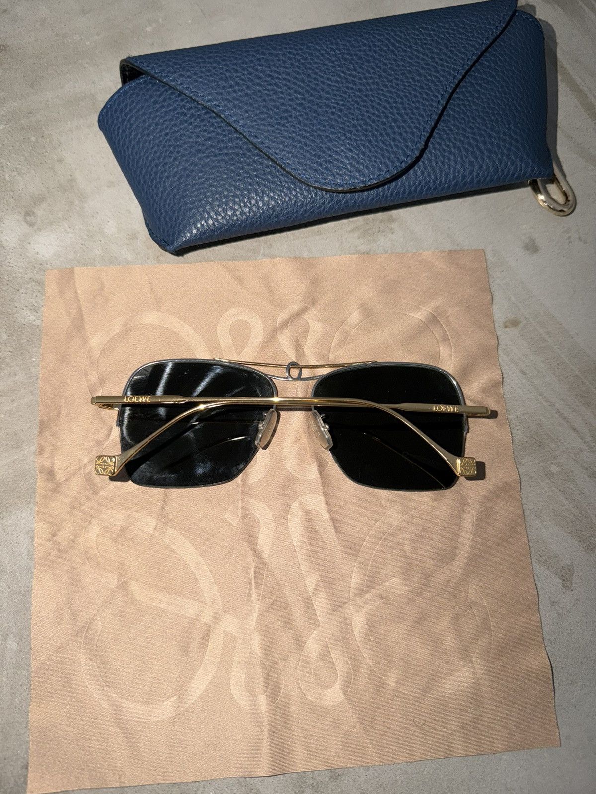 Loewe LW40024U Knot Aviator sunglasses Size ONE SIZE - 5 Thumbnail