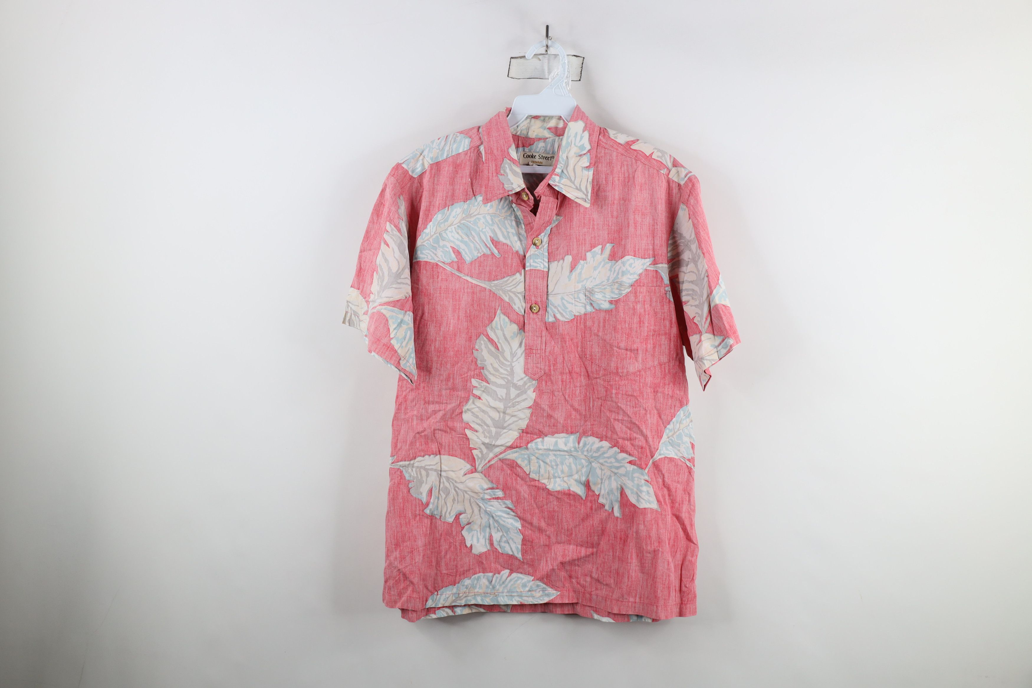 Vintage Vintage 90s Streetwear Collared Button Down Polo USA Red Size US M / EU 48-50 / 2 - 1 Thumbnail