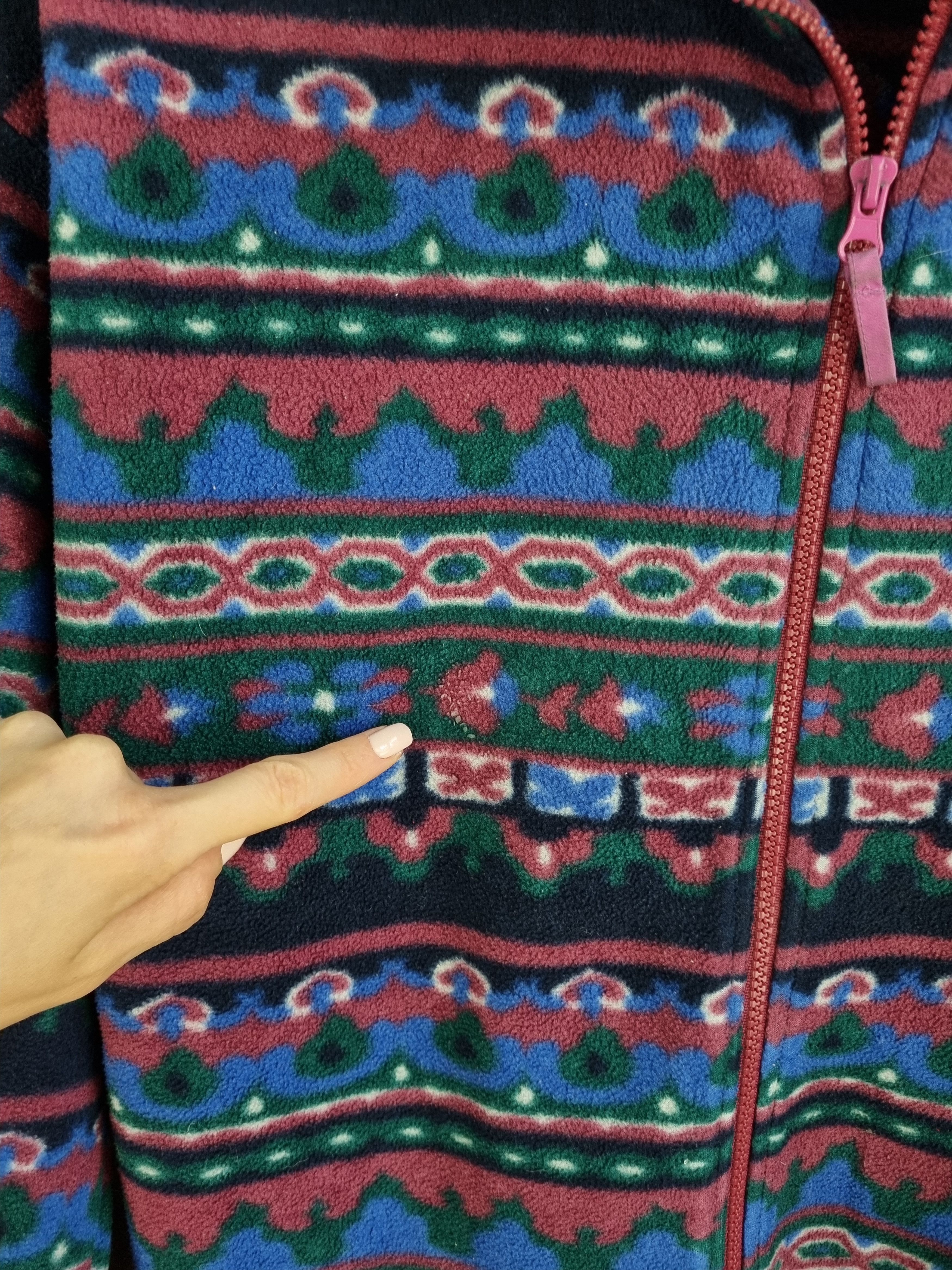Fila × Vintage 90s Italian FILA Magic Line Fleece Abstract Paisley Print Size US M / EU 48-50 / 2 - 12 Thumbnail
