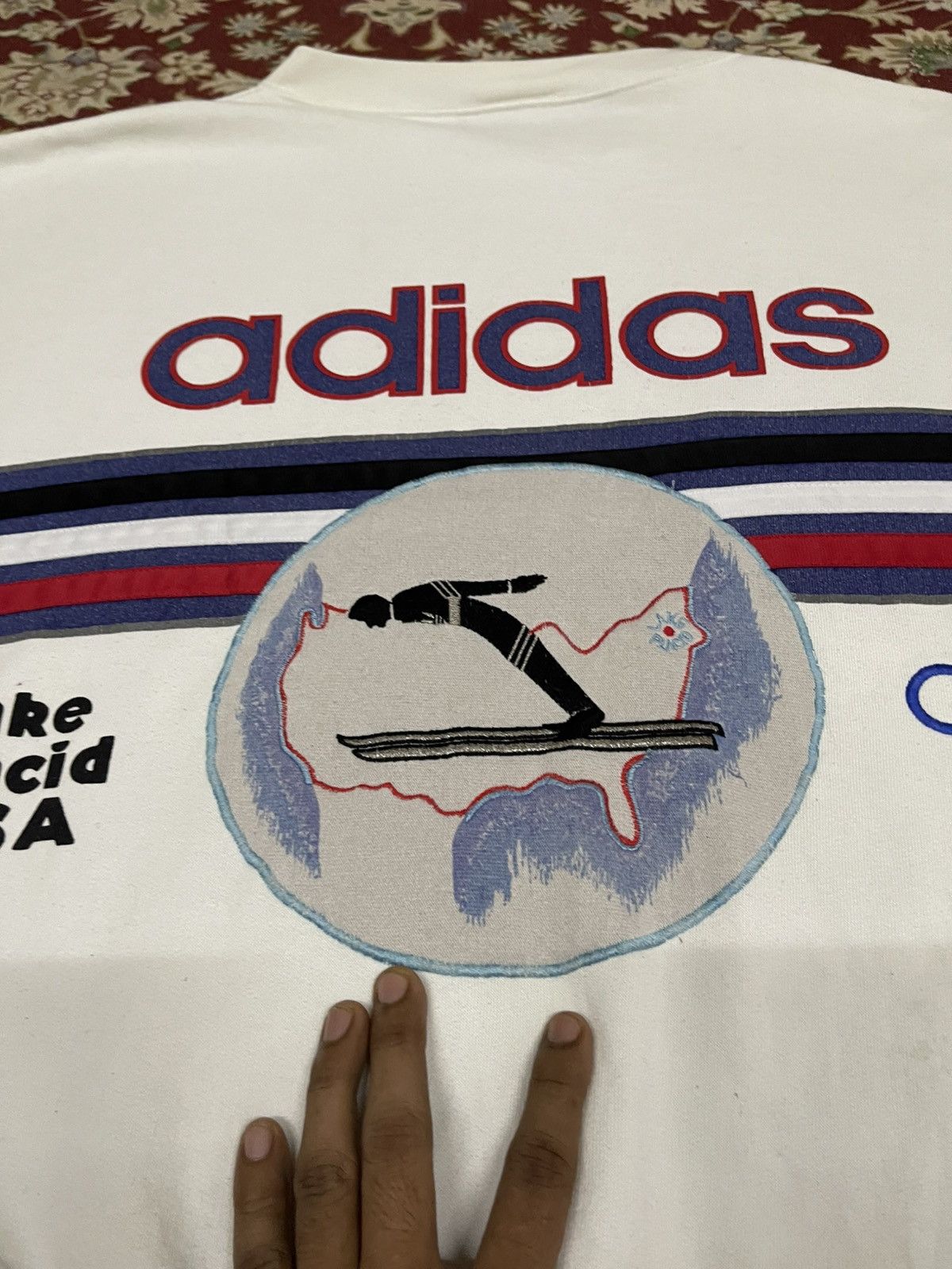 Adidas VINTAGE 1980 ADIDAS LAKE PLACID OLYMPICS SWEATSHIRT OVP Size US XL / EU 56 / 4 - 18 Thumbnail