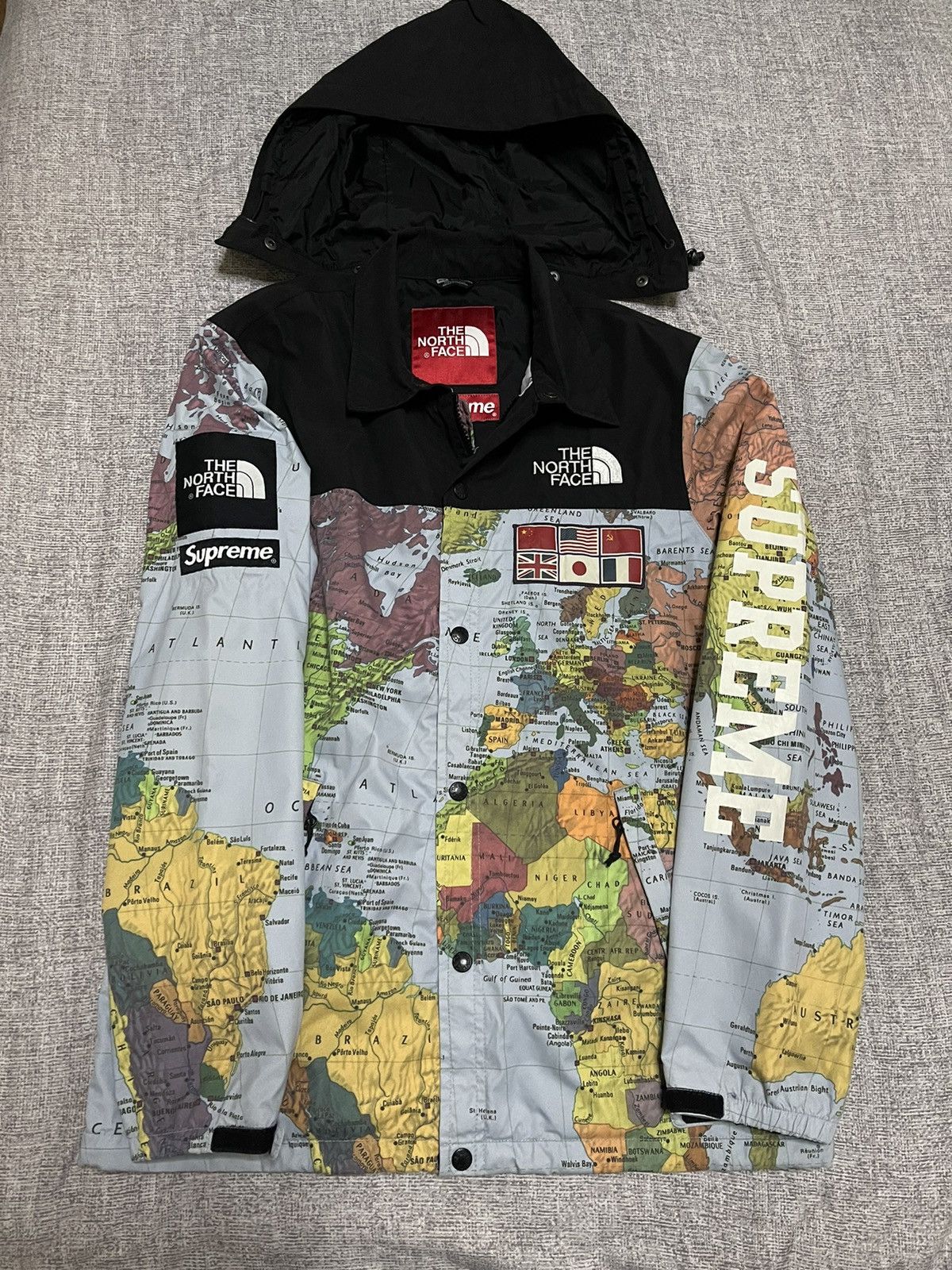 North face hotsell supreme world map