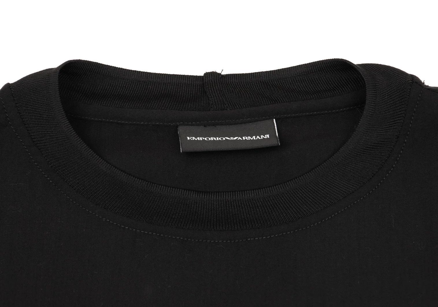 Emporio Armani Eagle Logo Tape Pocket T-Shirt in Black, Size S Size US S / EU 44-46 / 1 - 3 Thumbnail