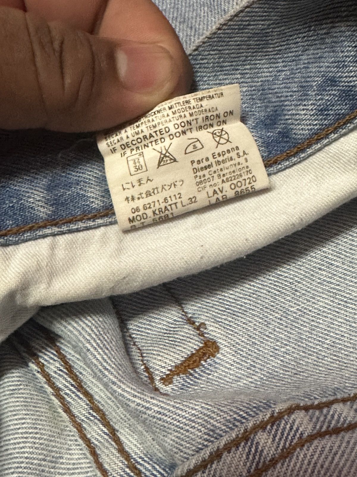 Diesel Diesel Faded Light Blue Denim Rare🔥🔥 Size US 32 / EU 48 - 16 Thumbnail