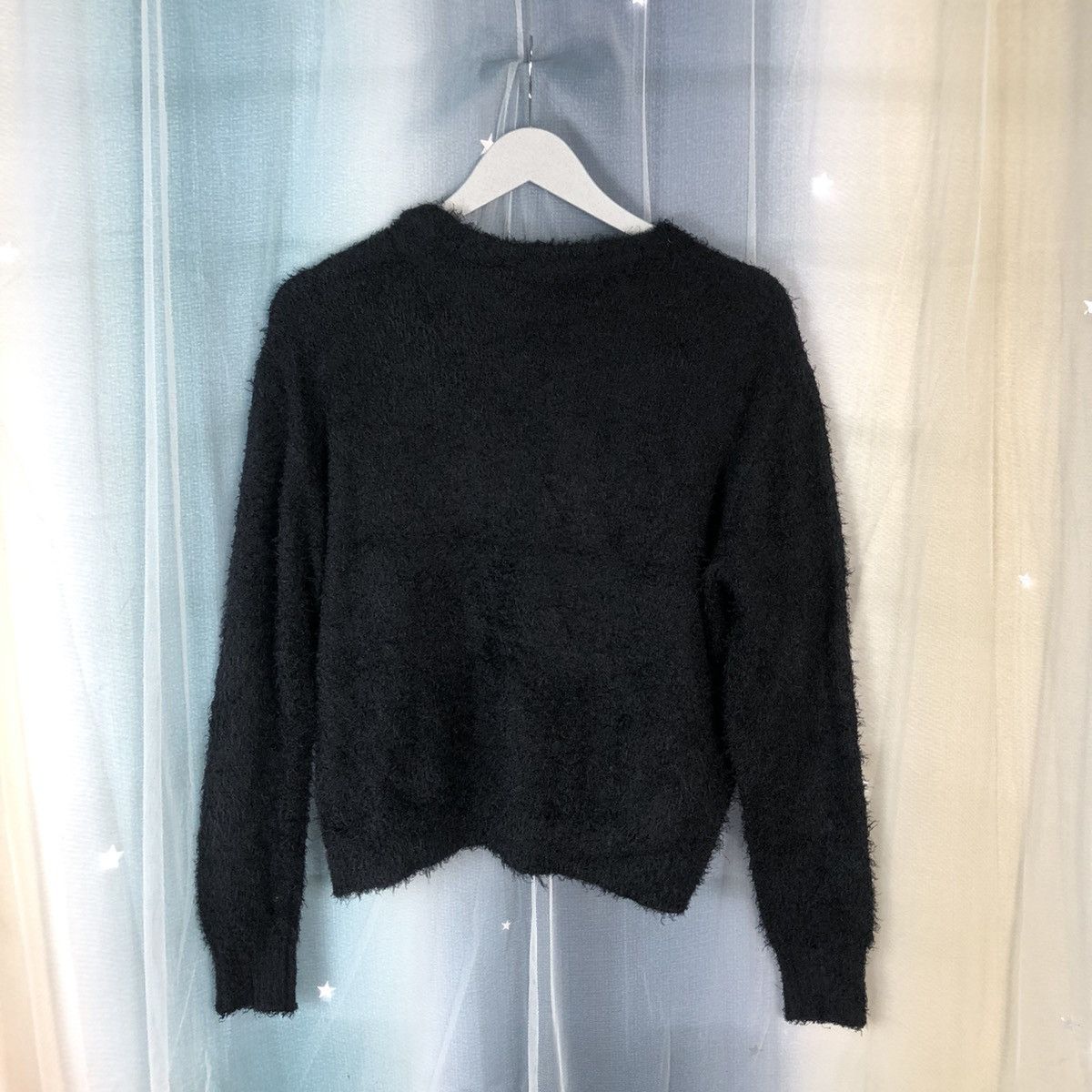 Divided × H&M × Homespun Knitwear Vintage Divided Mohair Knitwear H&M Black #914 Size S / US 4 / IT 40 - 11 Thumbnail