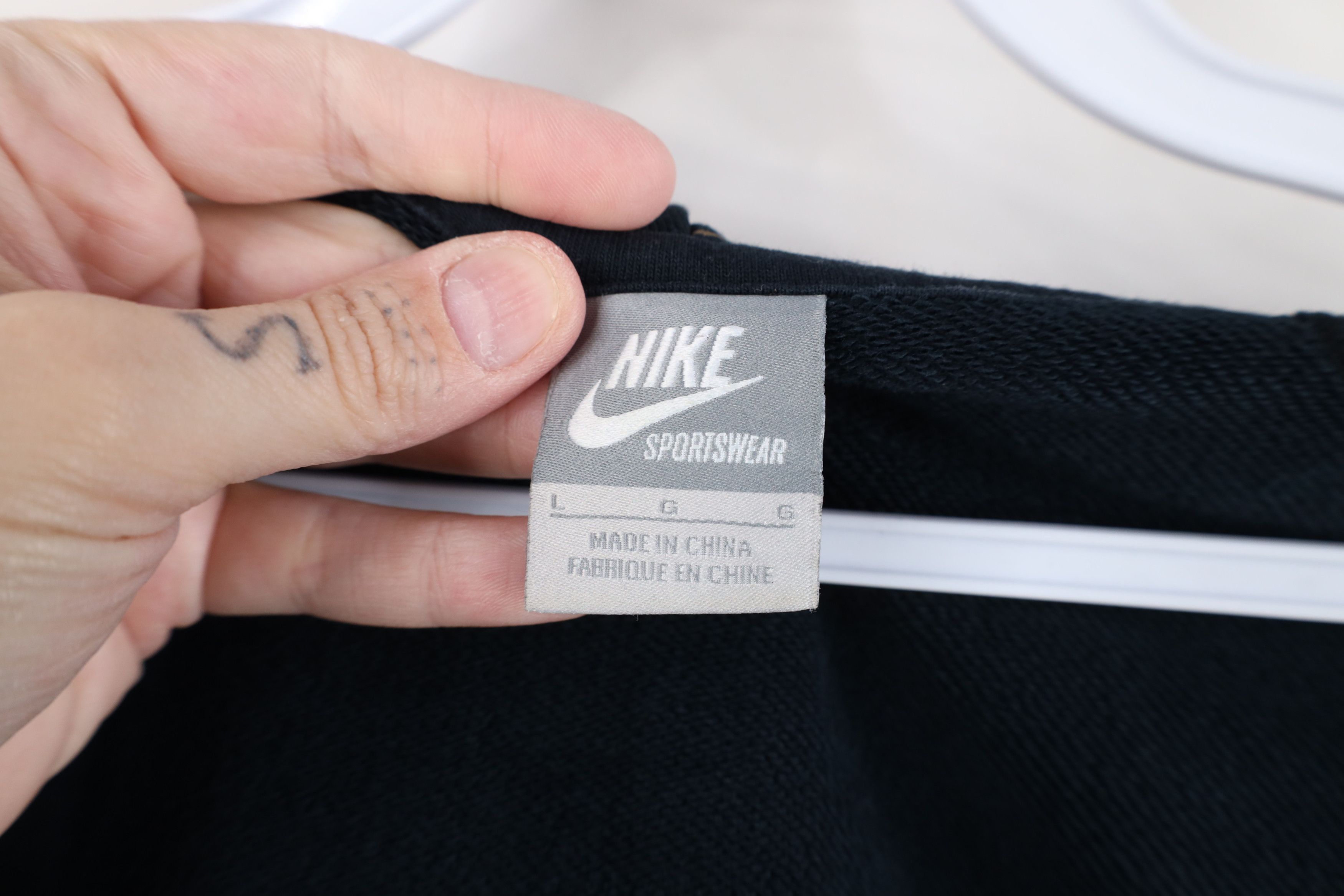 Nike Vintage Y2K Nike Sportswear the Rabbit Full Zip Hoodie Black Size L / US 10 / IT 46 - 11 Thumbnail