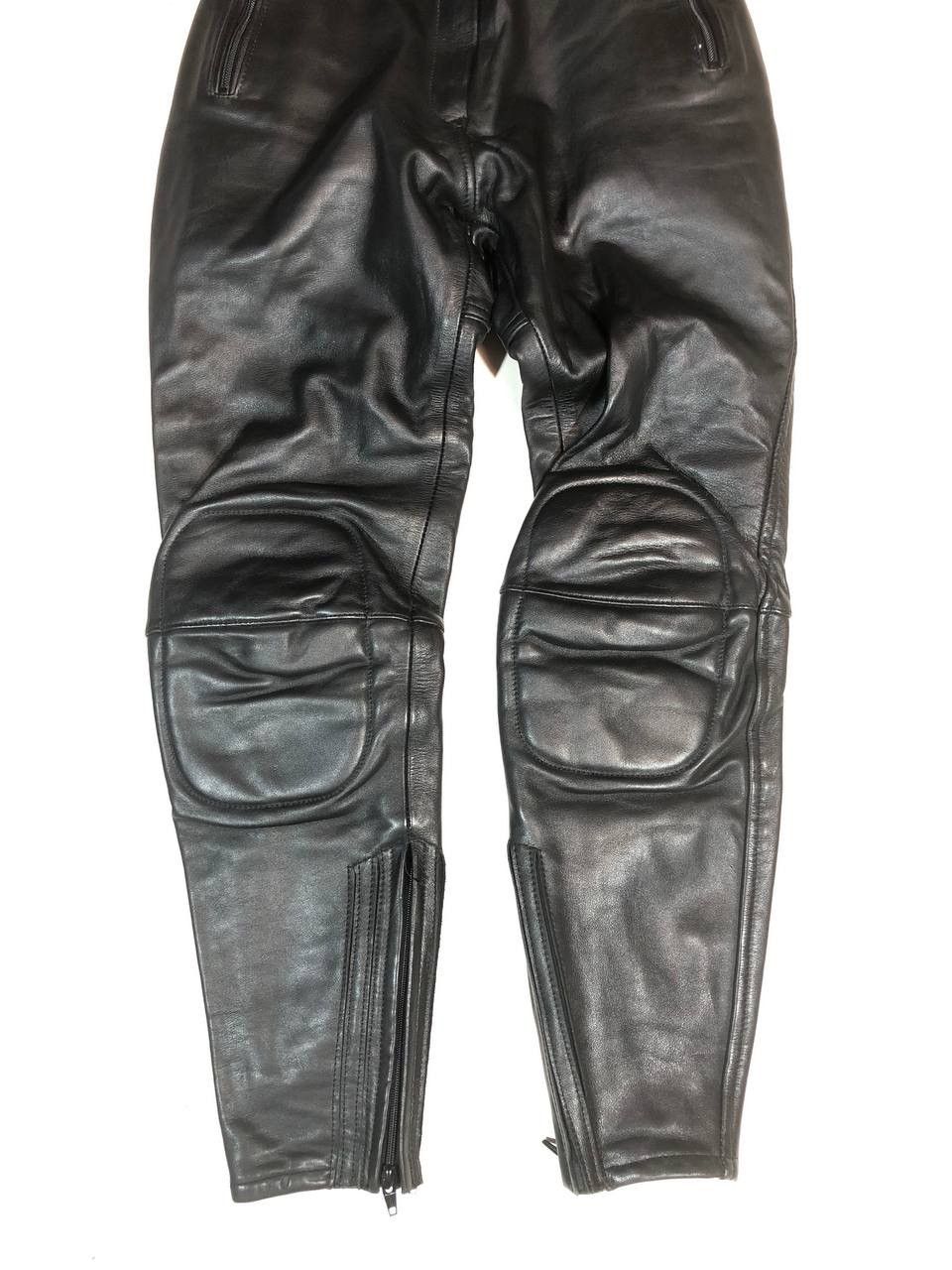 Leather × Vintage Polo Vintage Rare Racing Moto Leather Pants Vintage Size US 29 - 3 Thumbnail
