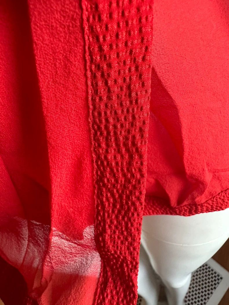 Helmut Lang HELMUT LANG sizeP Silk pleated waist deep V top Size S / US 4 / IT 40 - 2 Thumbnail