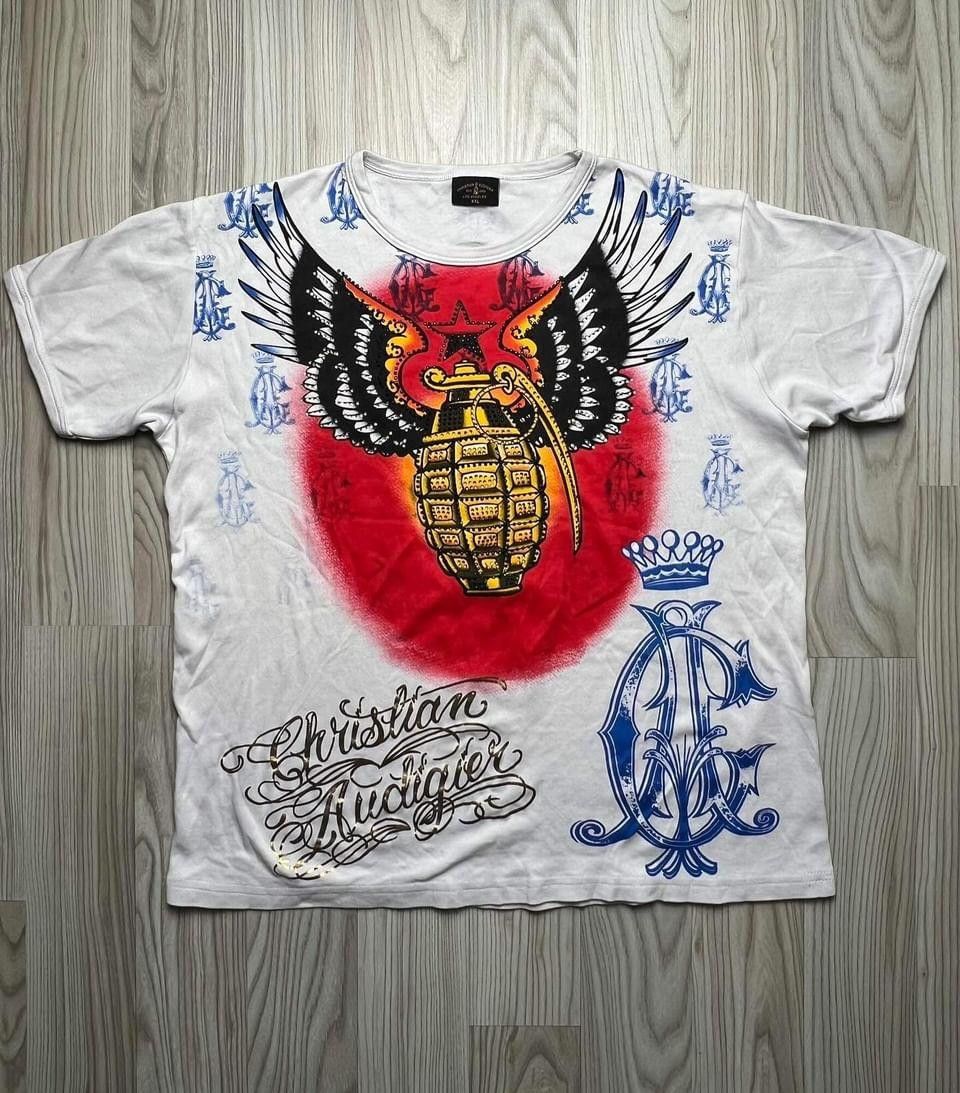 Christian Audigier Ed Hardy by Christian Audiger Y2k 💥🔥 Size US XXL / EU 58 / 5 - 1 Thumbnail