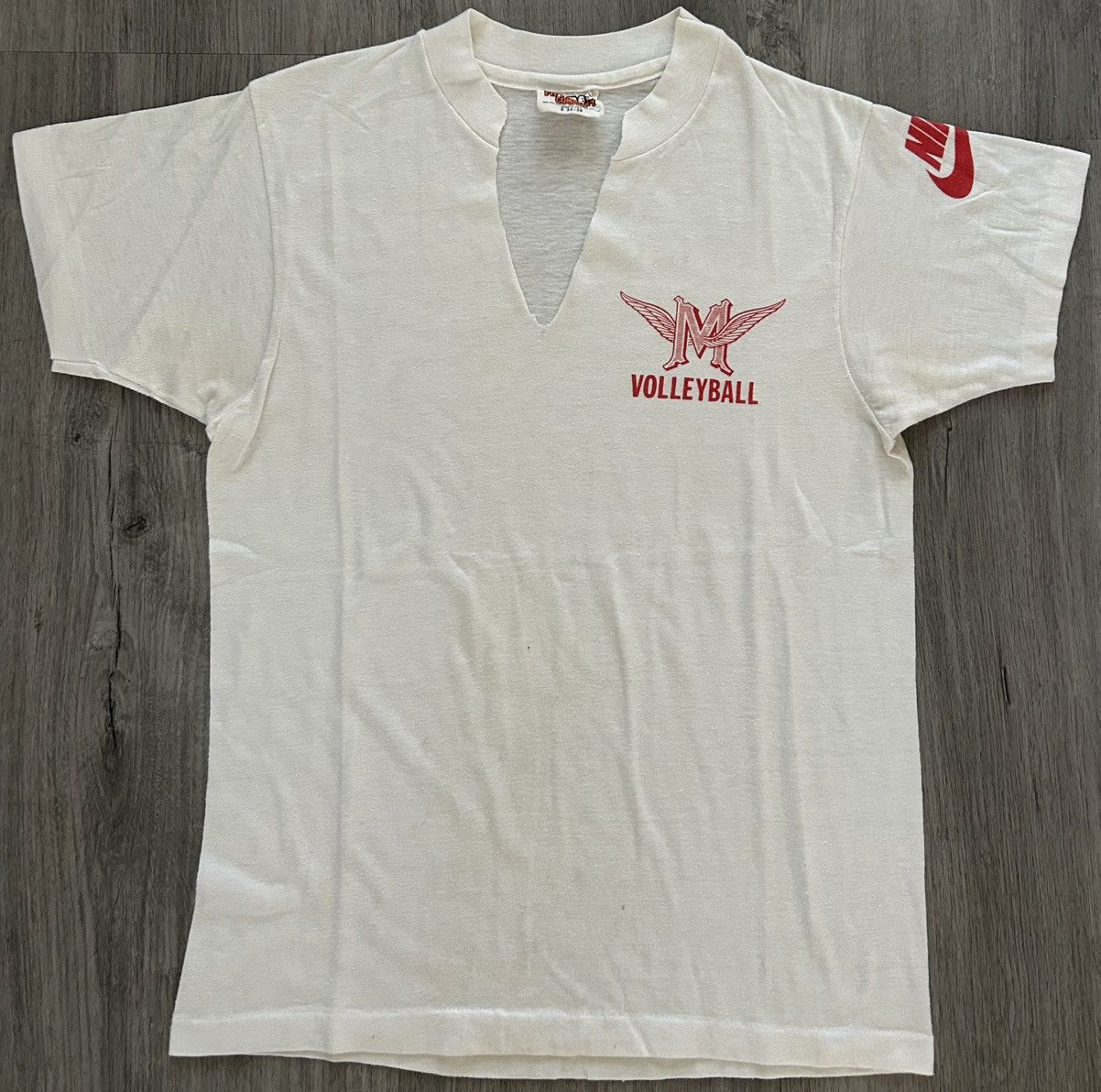 Nike Rare True vintage 70s/80s Nike USA Volleyball white tee Size S / US 4 / IT 40 - 1 Thumbnail
