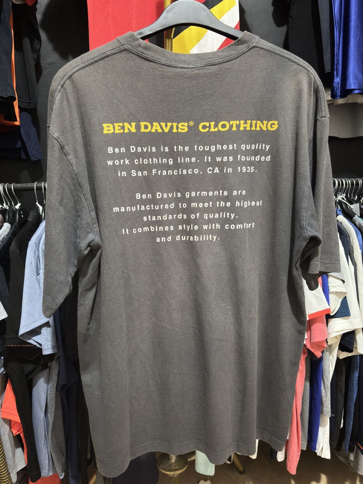 Ben Davis Vintage Ben Davis Oversized T Shirt Black Size US XL / EU 56 / 4 - 5 Thumbnail