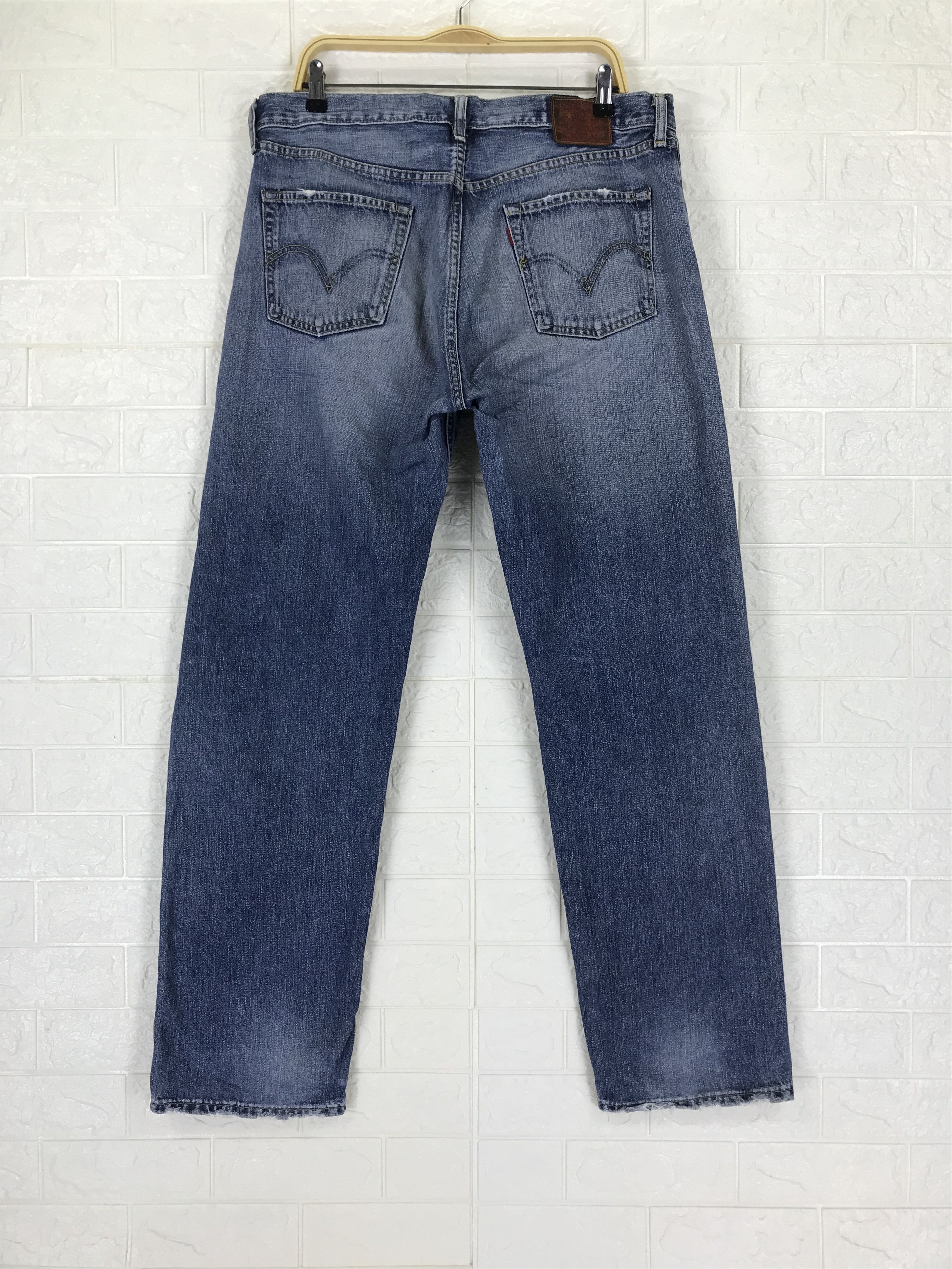 Levi's Vintage Levi's 503 Blue Washed Distressed Denim Size US 36 / EU 52 - 5 Thumbnail