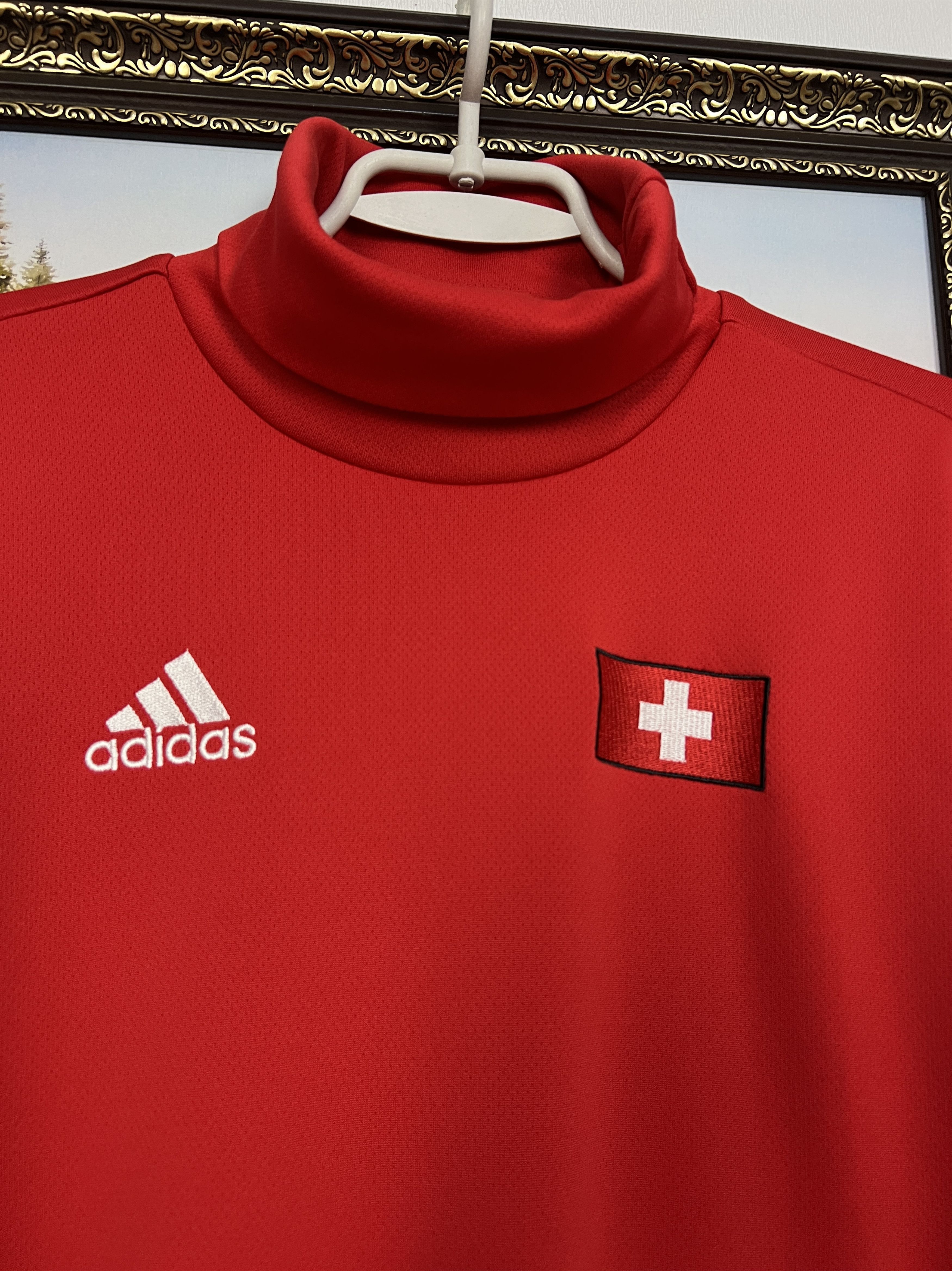 Adidas Switzerland National Train Sweatshirt Federer Tennis Jacket Size US L / EU 52-54 / 3 - 3 Thumbnail