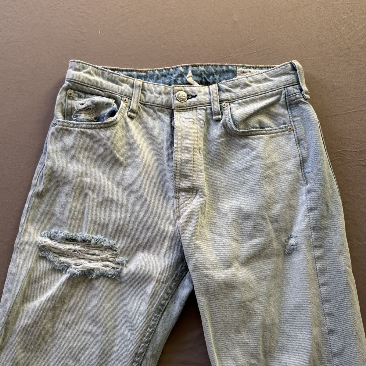 Rag & Bone Rag & Bone Maya High-Rise Slim Fit Destroyed Jeans Size 28" / US 6 / IT 42 - 3 Thumbnail