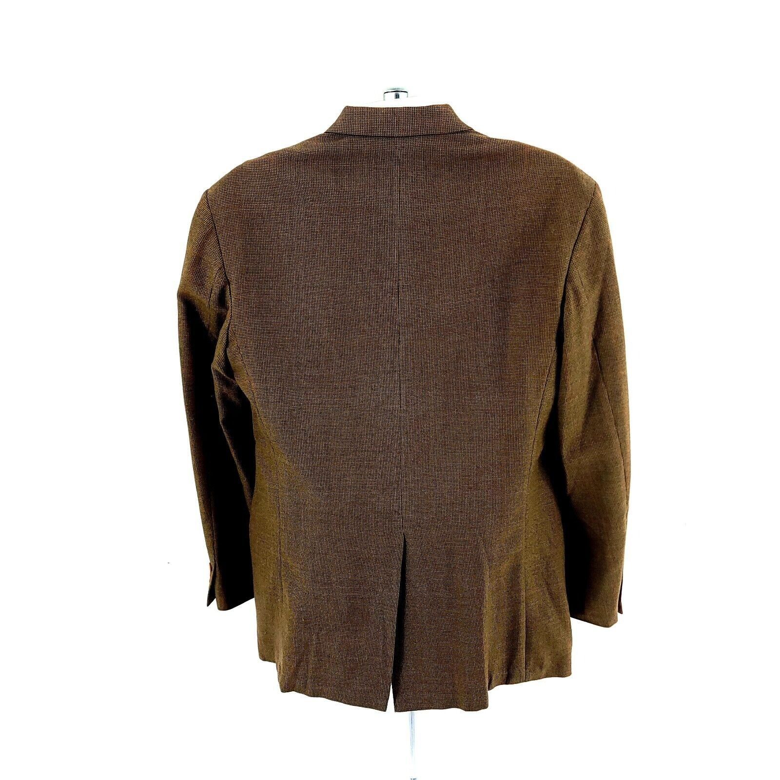Samuelsohn Samuelsohn Super 100s Tweed Wool Cashmere Check 2 Button Spo Size 42L - 6 Thumbnail