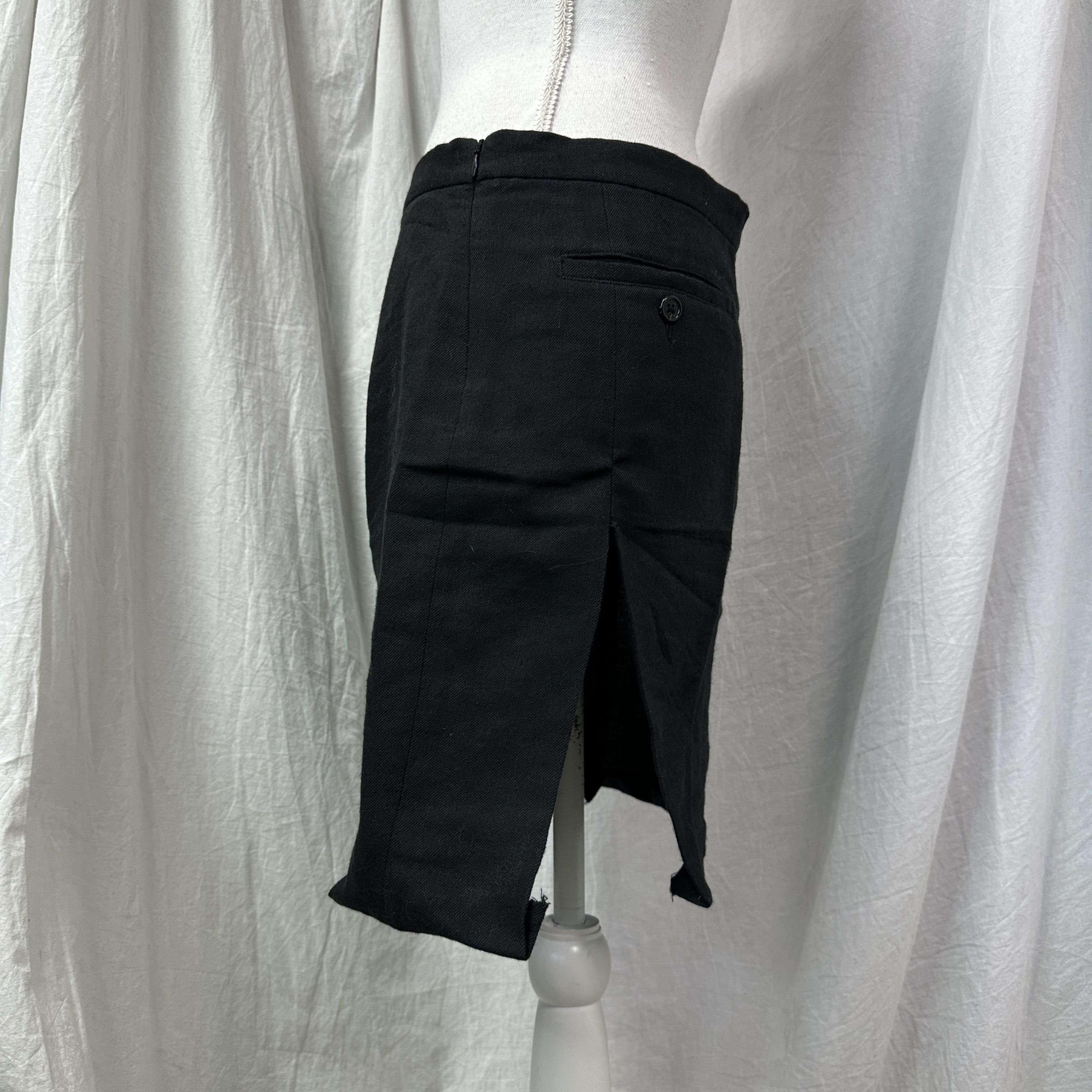 Ann Demeulemeester Vintage Avant Garde Woolen Ann Demeulemeester Skirt Y2K Size 26" / US 2 / IT 38 - 6 Thumbnail