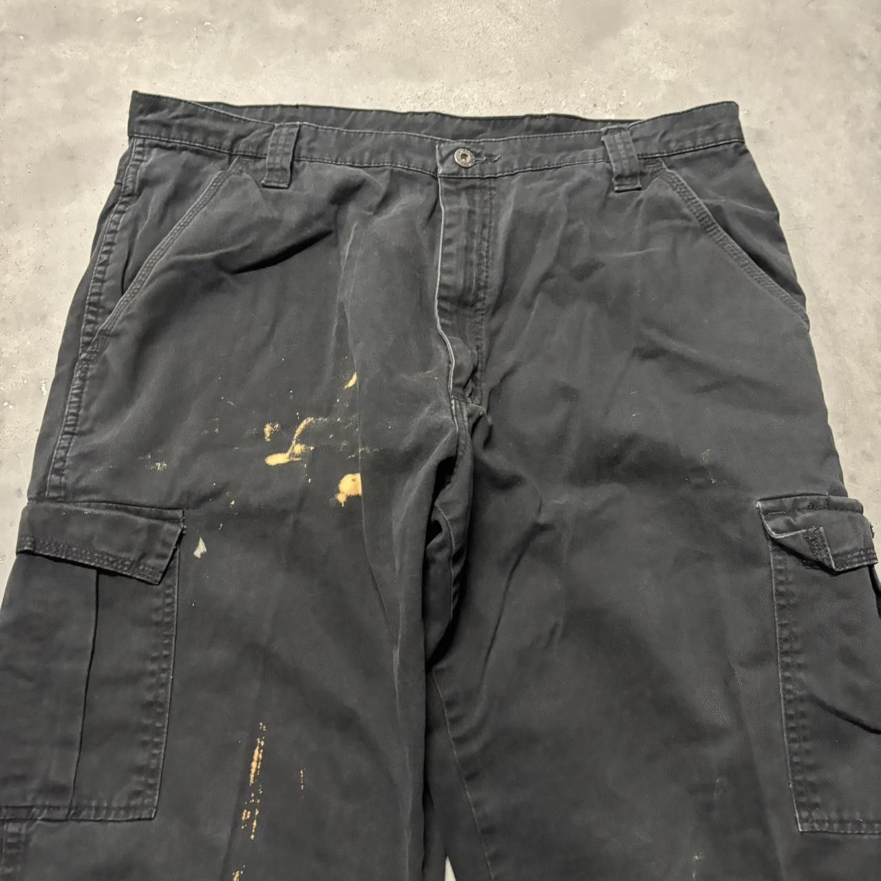 Japanese Brand × Vintage Crazy Vintage Y2K/2000s Baggy Black Streetwear Skater Cargo Pants! Size US 36 / EU 52 - 5 Thumbnail