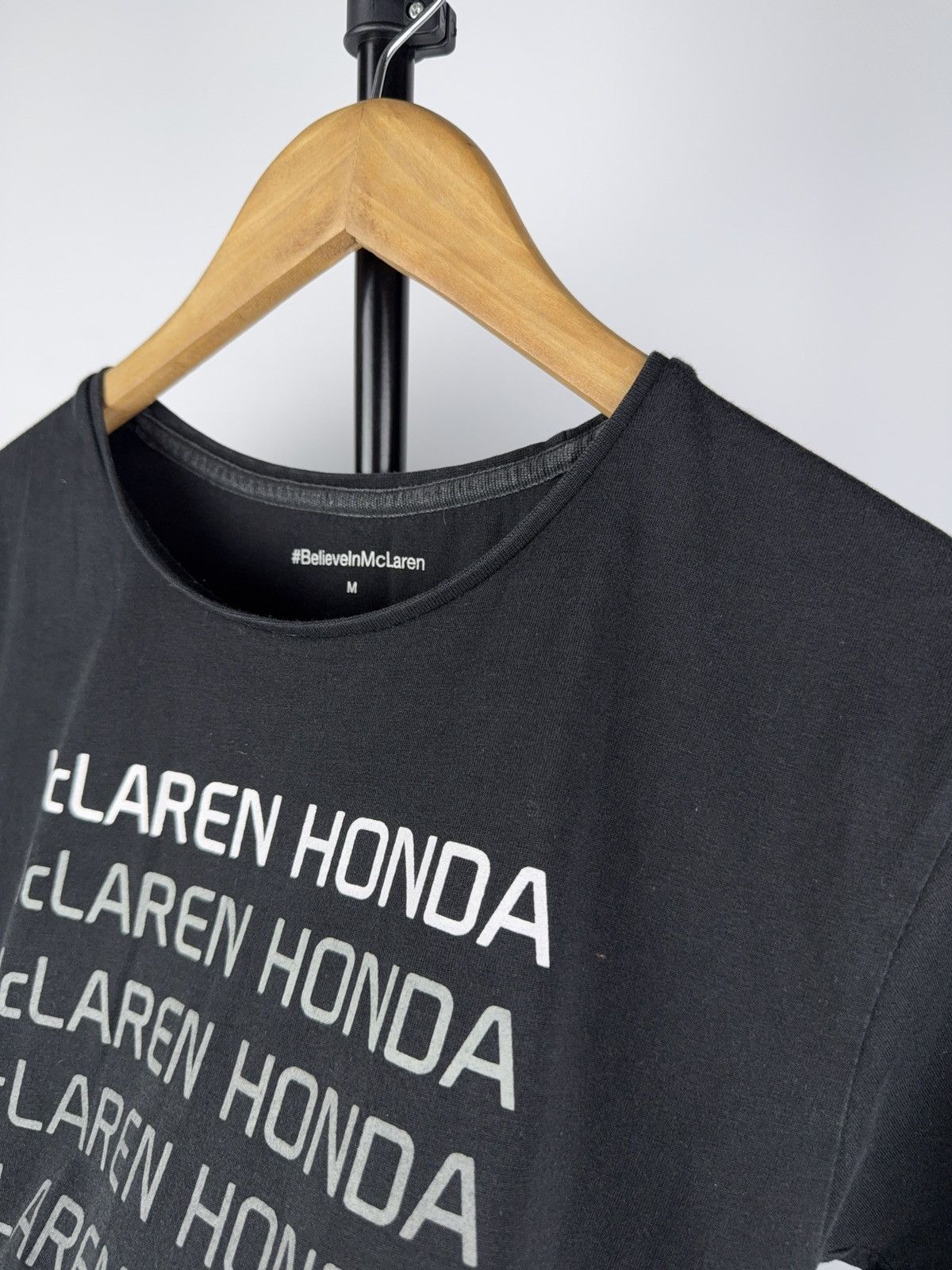 Malcolm McLaren Vintage 00s Racing F1 Formula One McLaren x Honda t shirt Size M / US 6-8 / IT 42-44 - 4 Thumbnail