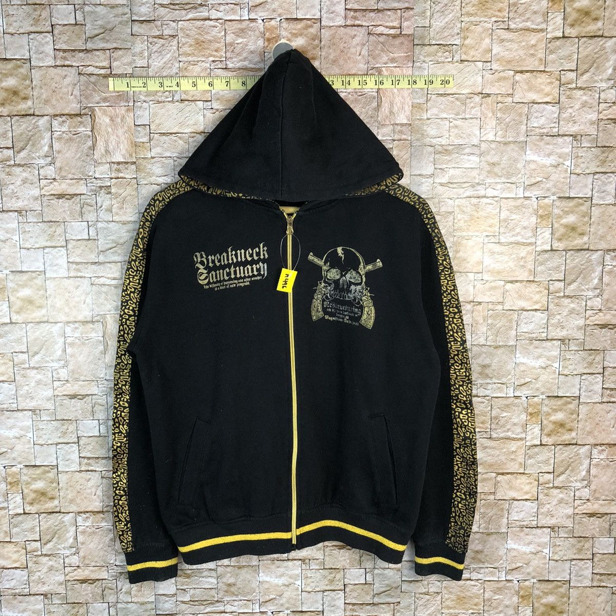 Vintage DL Diaster Breakneck Sanctuary Skull Hoodie sweater #A496 Size US M / EU 48-50 / 2 - 2 Thumbnail