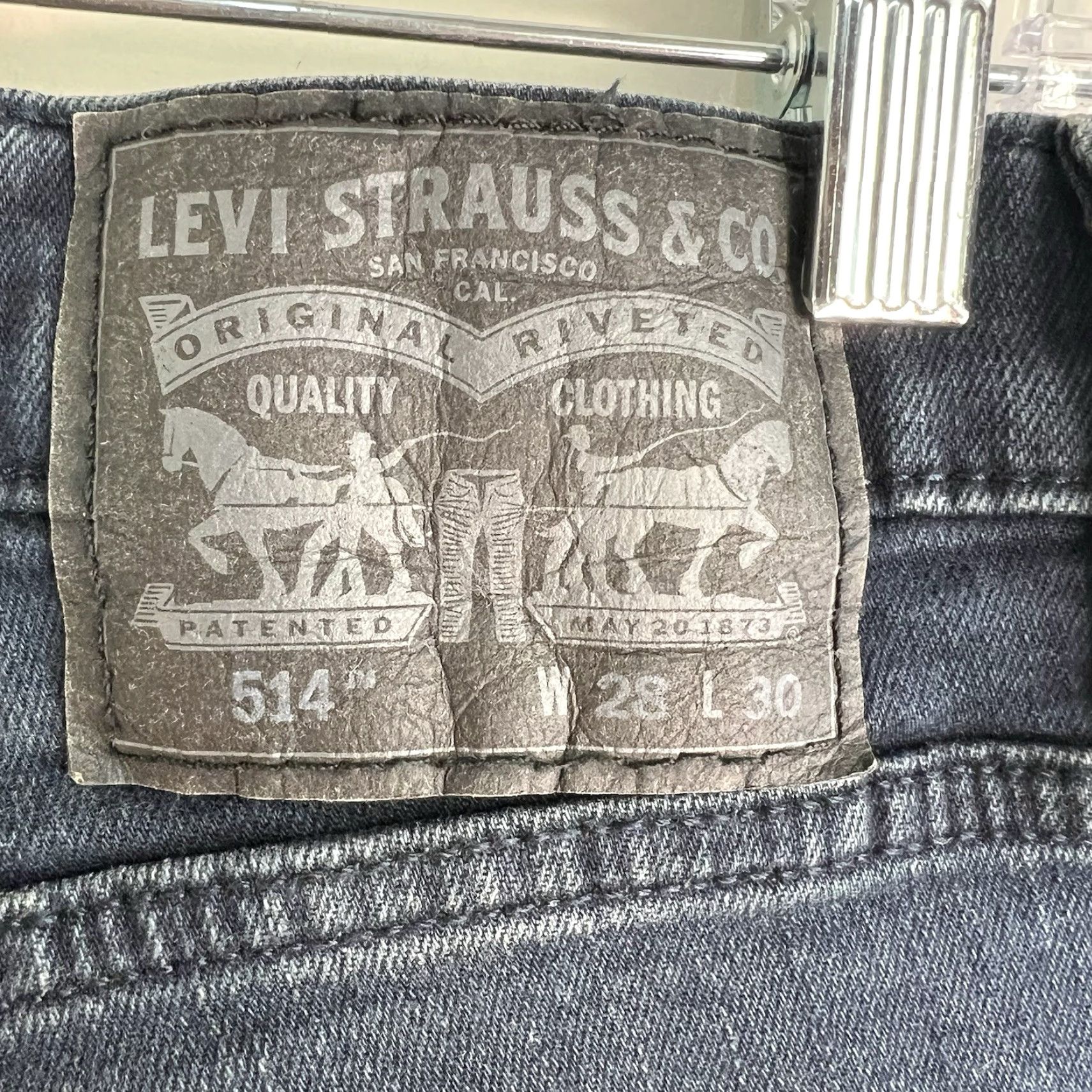 Levi's Levi’s 514 Jeans Men’s 28 X30 Indigo Blue Straight Fit Flex Denim Size US 28 / EU 44 - 6 Thumbnail