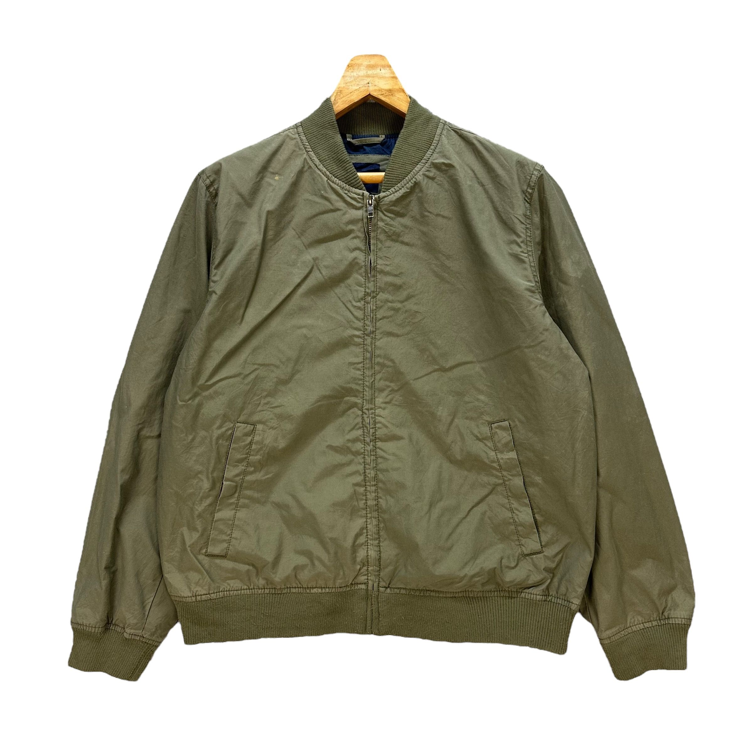 Gap Gap Olive Green Bomber Jacket #A2-0039 Size US L / EU 52-54 / 3 - 1 Thumbnail