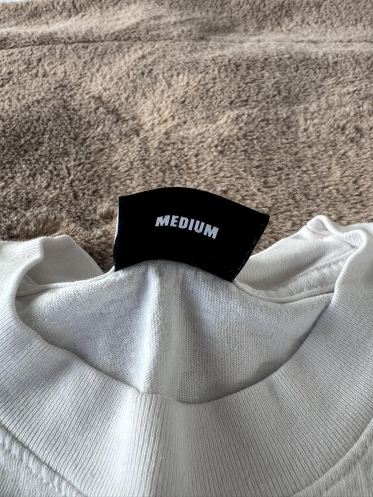 Revenge Revenge White Long Sleeve Shirt with Black Logo Embroidery Size US M / EU 48-50 / 2 - 4 Thumbnail