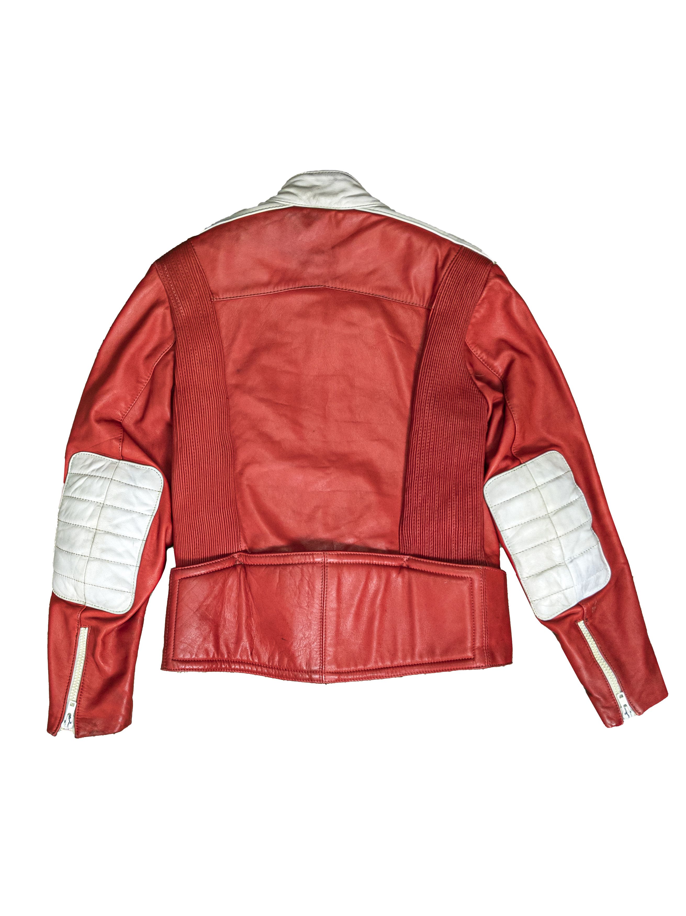 Hein Gericke Vintage HEIN GERICKE Red Leather Motorcycle Biker Jacket 80s Size US M / EU 48-50 / 2 - 8 Thumbnail