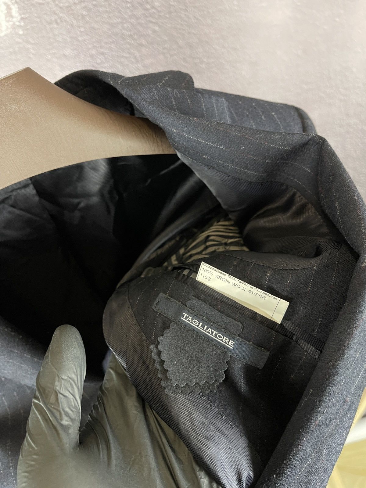 Tagliatore Tagliatore Reda navy blue striped wool super 100s 2 pcs suit Size 36R - 13 Thumbnail