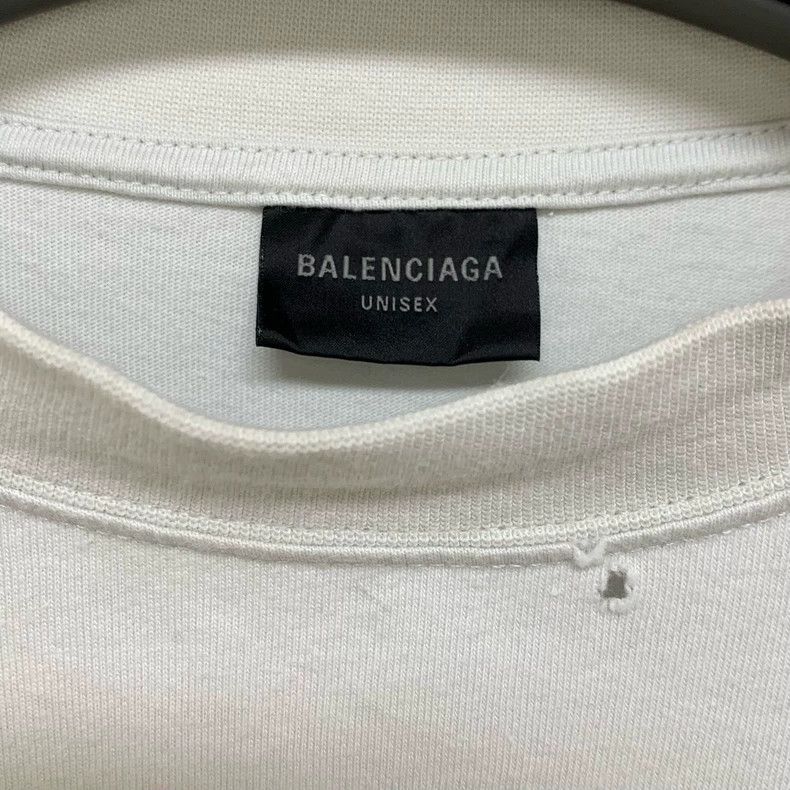 Balenciaga Balenciaga Wave ring logo short sleeve Size US L / EU 52-54 / 3 - 2 Thumbnail