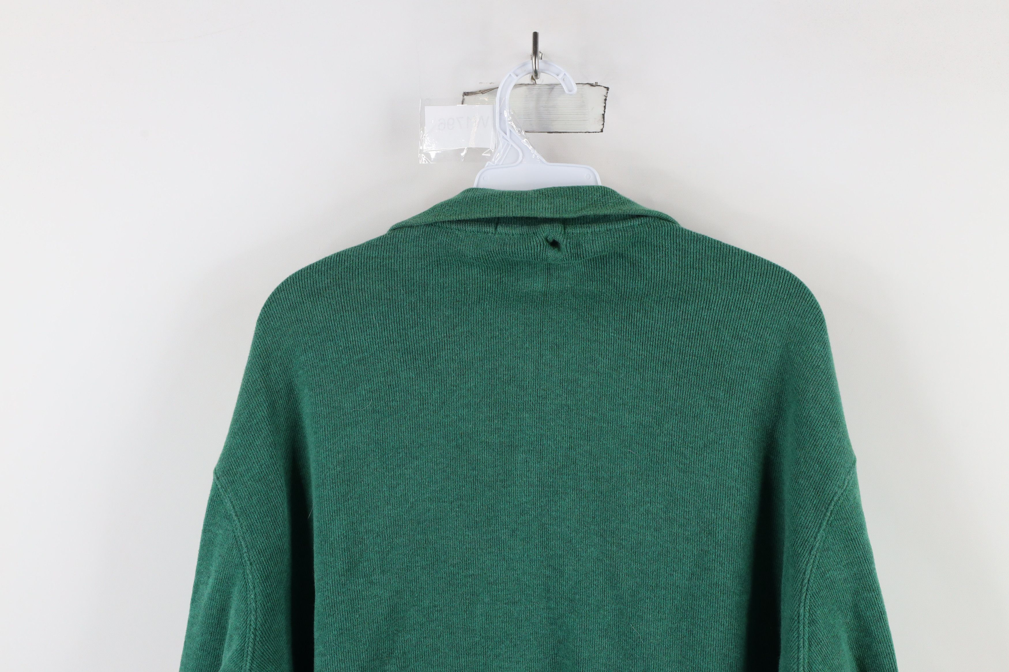 Ralph Lauren × Vintage Vintage Ralph Lauren Cotton Ribbed Knit Half Zip Sweater Size US XL / EU 56 / 4 - 13 Thumbnail