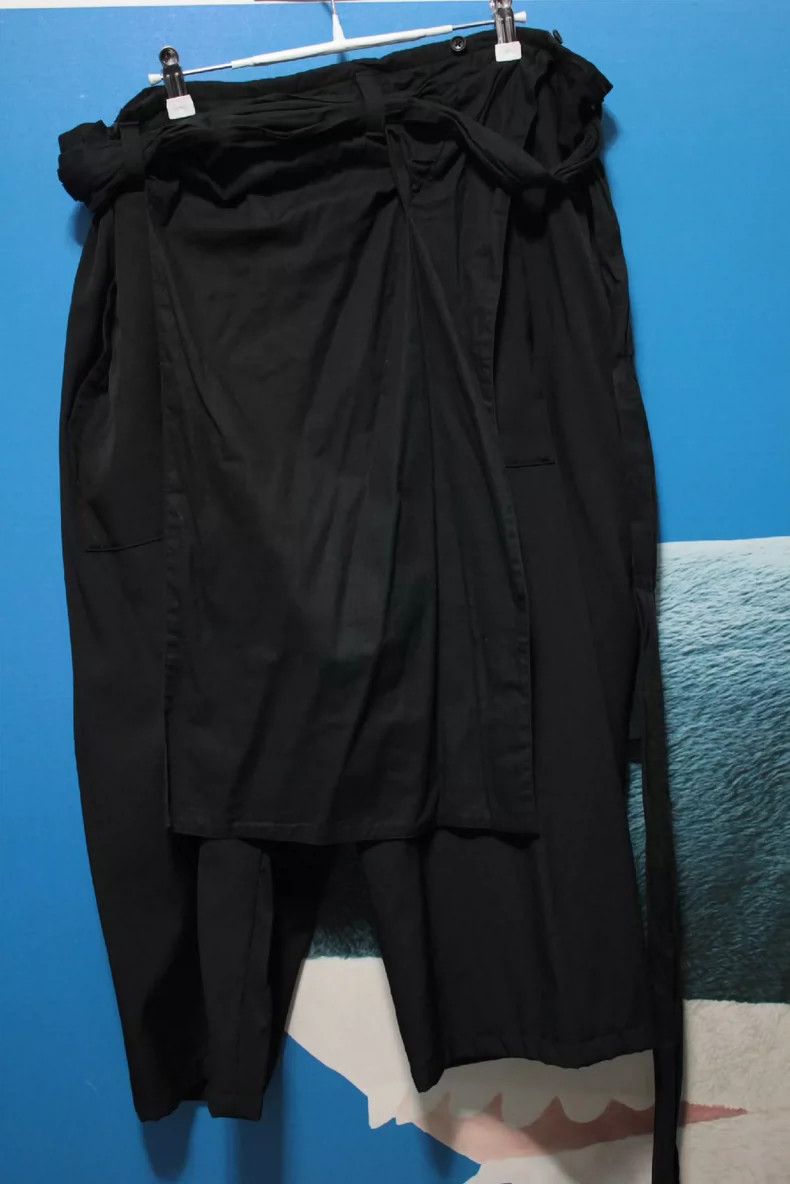 Yohji Yamamoto Yohji Yamamoto size 2 17 SS waistband drop cloth 8-point p Size US 28 / EU 44 - 1 Thumbnail