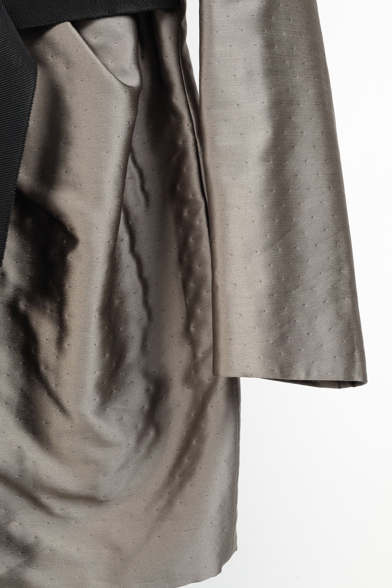Valentino Valentino Pewter Wool-Satin Belted Military-Style Coat Size M / US 6-8 / IT 42-44 - 6 Thumbnail