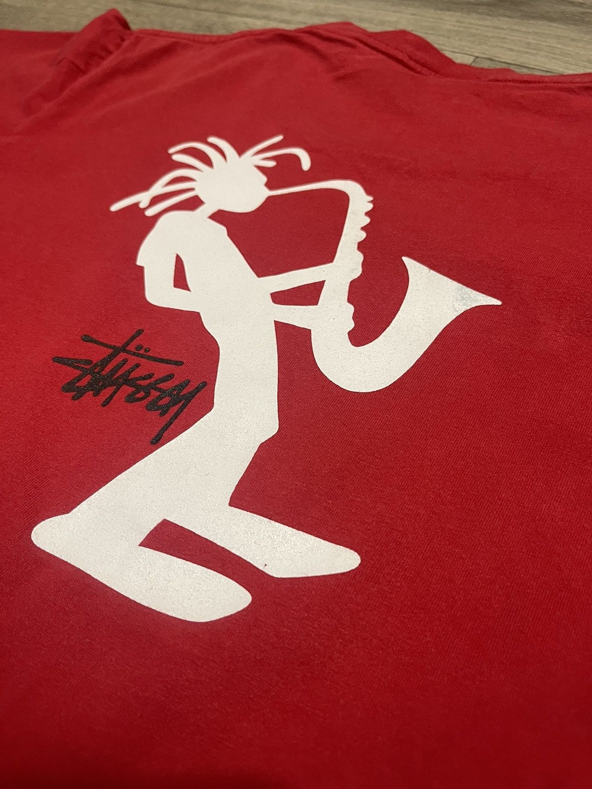 Stussy STUSSY VINTAGE Y2K TSHIRT JAZZ OUTDOOR STREETWEAR BIG LOGO Size US L / EU 52-54 / 3 - 6 Thumbnail