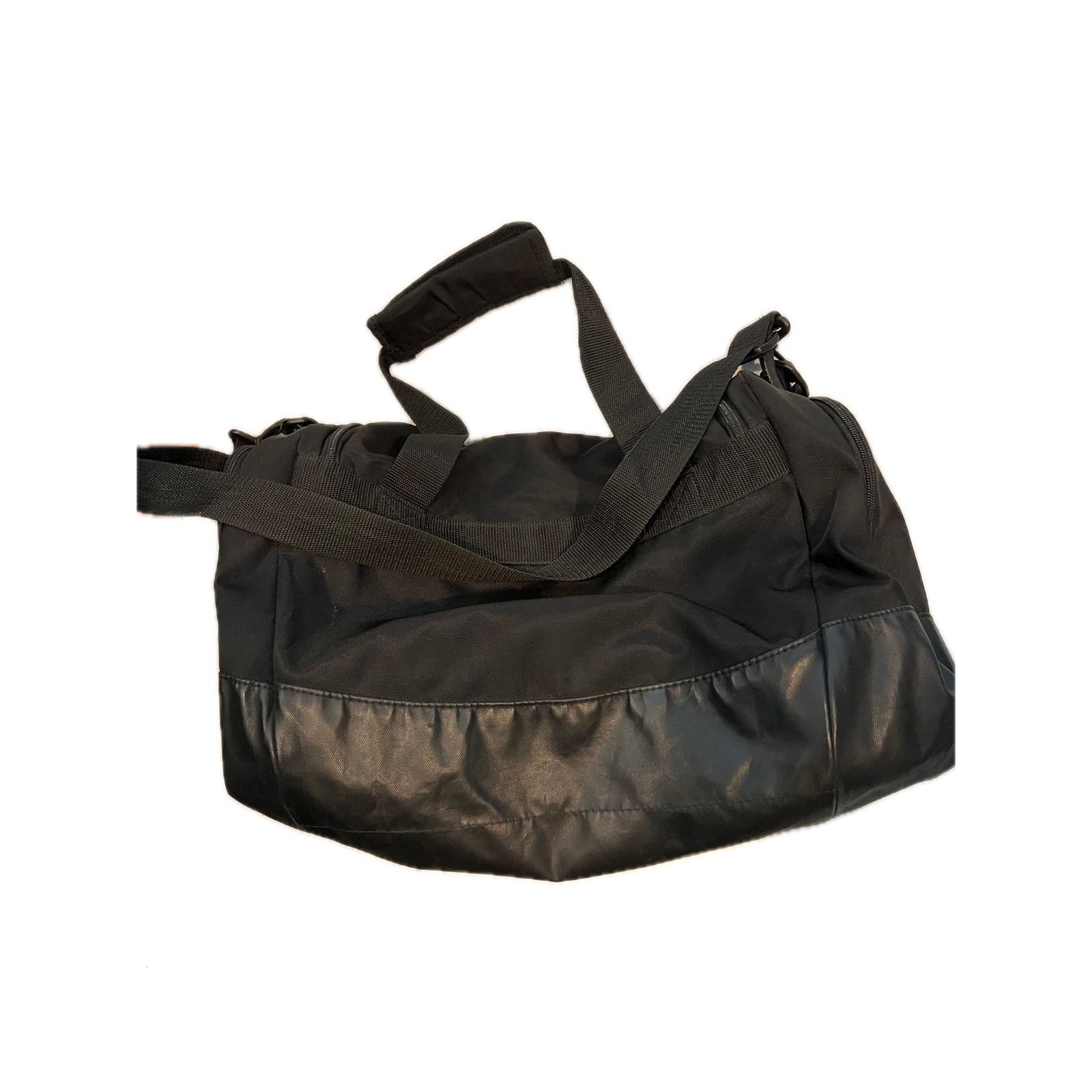 Adidas Adidas Defender Small Gray Black Gym Bag 18"x10"x12" Size ONE SIZE - 3 Thumbnail