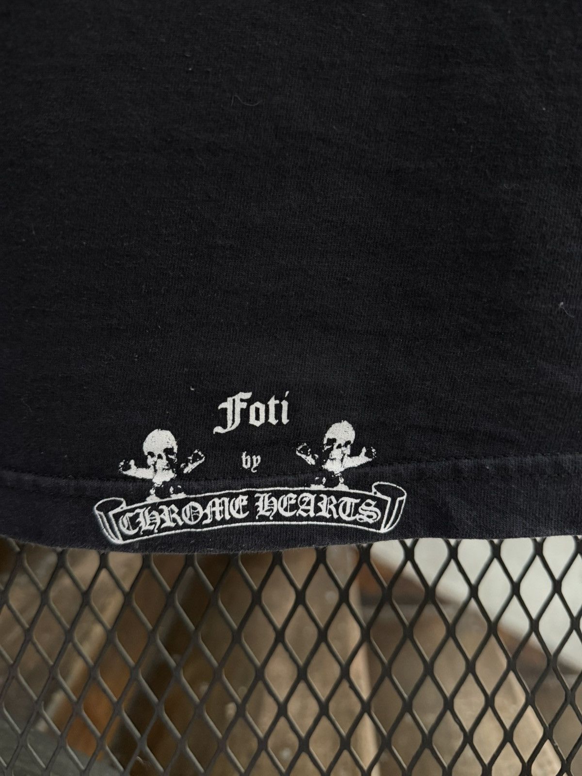 Chrome Hearts Vintage 1990s Chrome Hearts By Foti Harris Teeter Skull Tee Size US XL / EU 56 / 4 - 5 Thumbnail