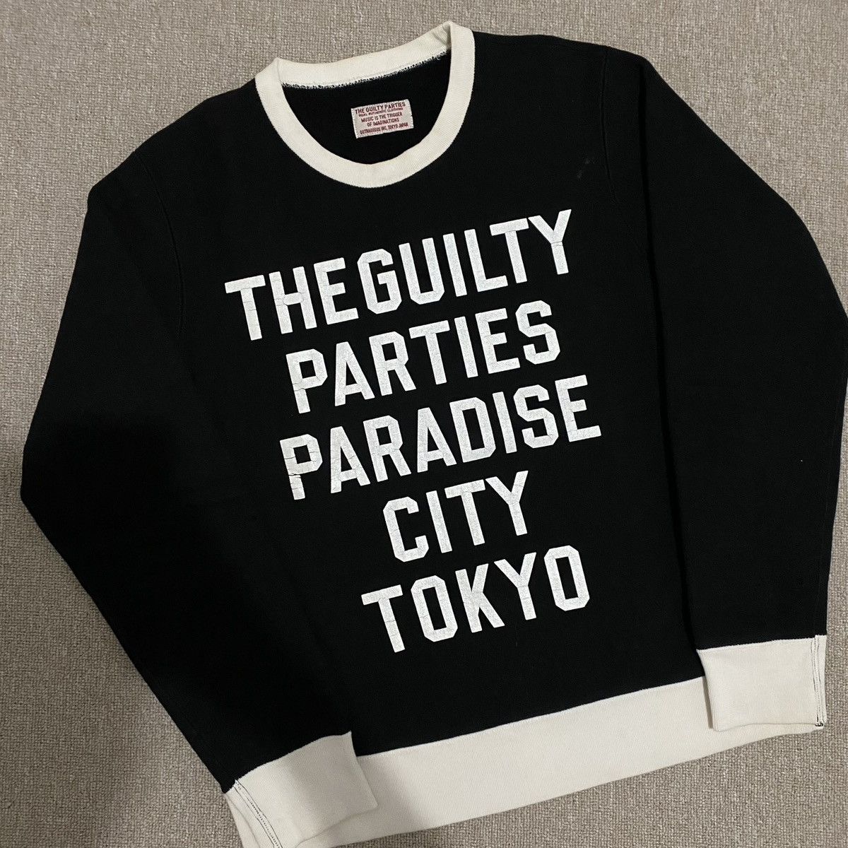 Wacko Maria “ The Guilty Parties “ Crewneck ( Black )