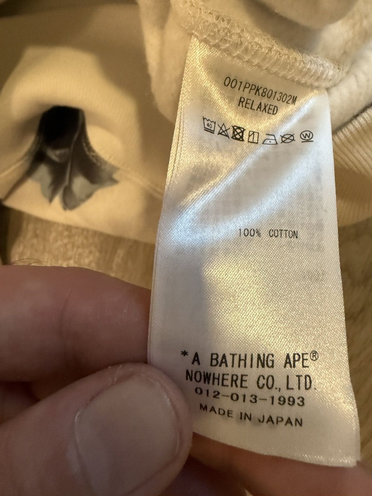 Bape Bape ivory floral camo pullover Size US S / EU 44-46 / 1 - 4 Thumbnail