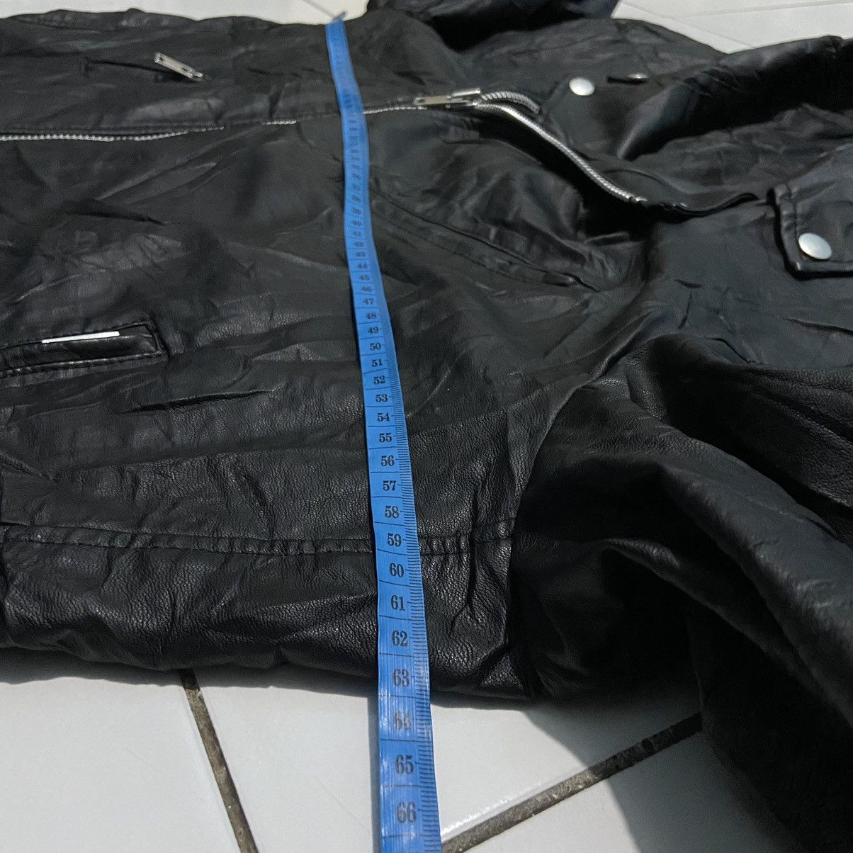 Christophe Lemaire × Japanese Brand UNIQLO Biker Leather Jacket Size US XL / EU 56 / 4 - 12 Thumbnail