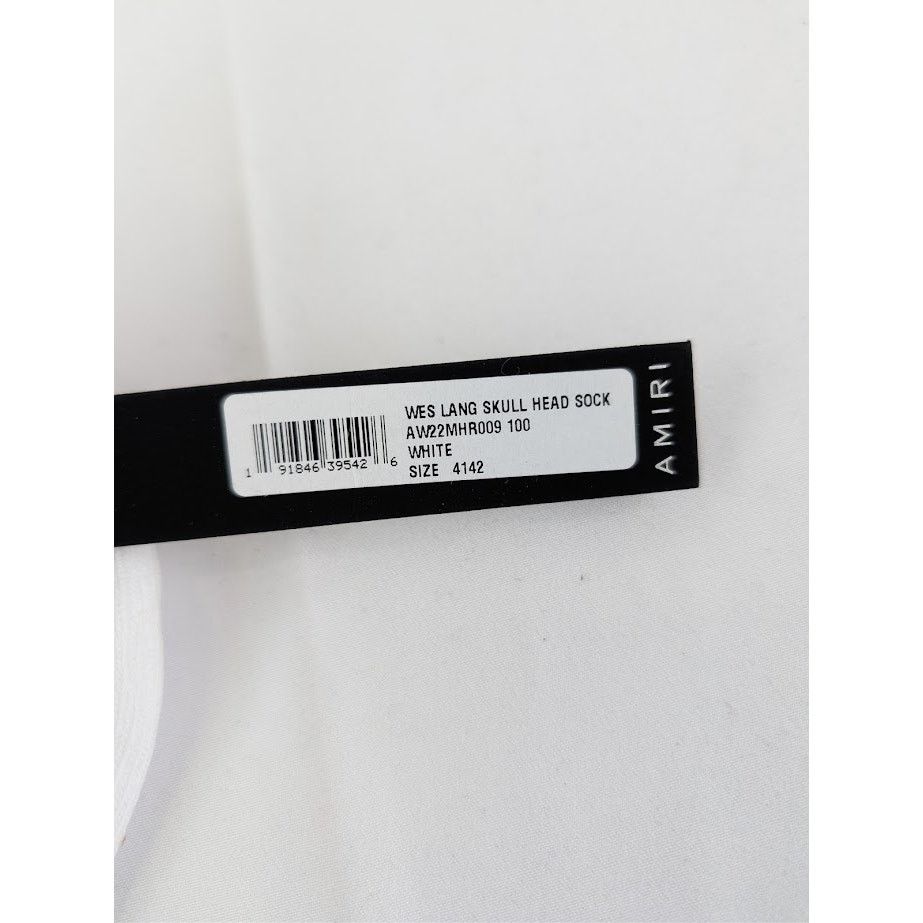 Amiri × Wes Lang o1rshd1 Size: 41-42 / Skull Head Socks in White Size ONE SIZE - 8 Thumbnail