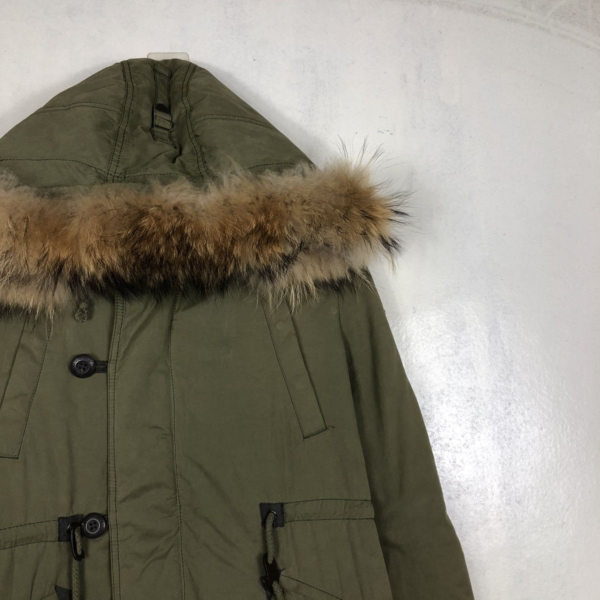 Japanese Brand 📌BIKER JACKET PARKA MINK FUR HOODIE MOUSSY MILITARY DESIGN Size US S / EU 44-46 / 1 - 7 Thumbnail