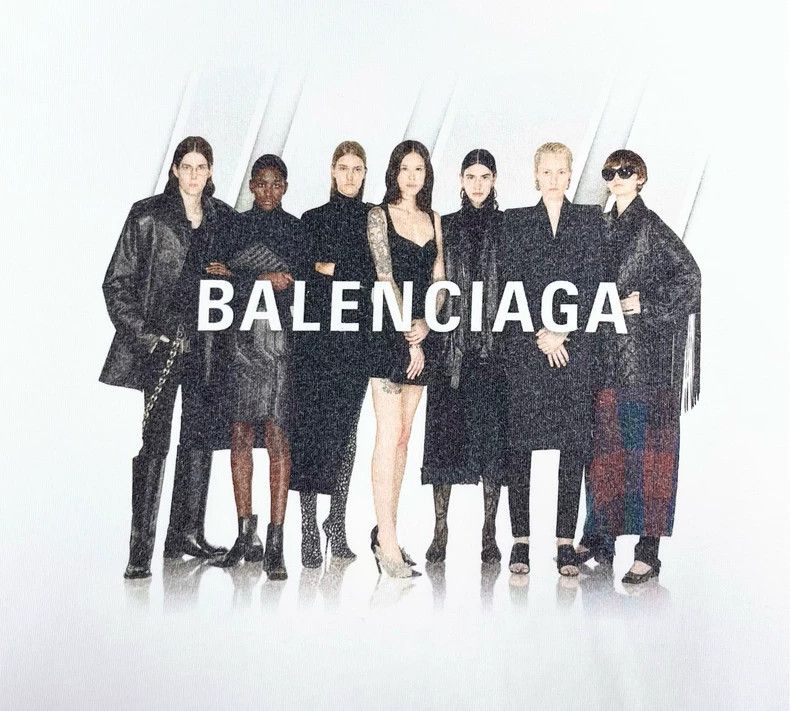 Balenciaga Balenciaga White band portrait letter logo short sleeve Size US S / EU 44-46 / 1 - 4 Thumbnail