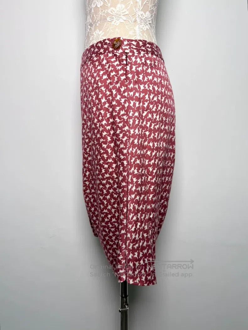 Vivienne Westwood Vivienne Westwood size 3 Grapefruit Pink Cat Pattern Asymme Size 23" - 5 Thumbnail