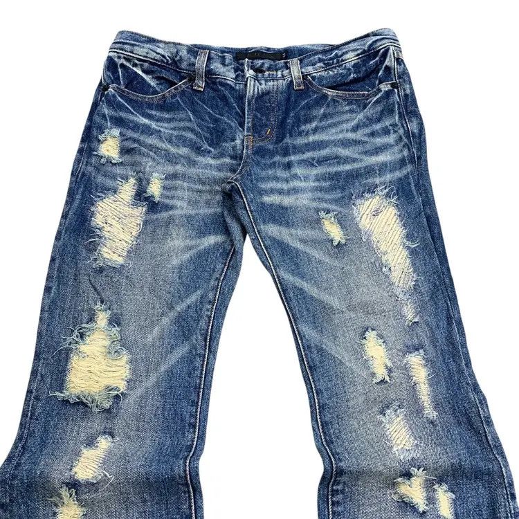 GOSTAR DE FUGA Gostar De Fuga Distressed Flared Denim Size US 33 - 5 Thumbnail