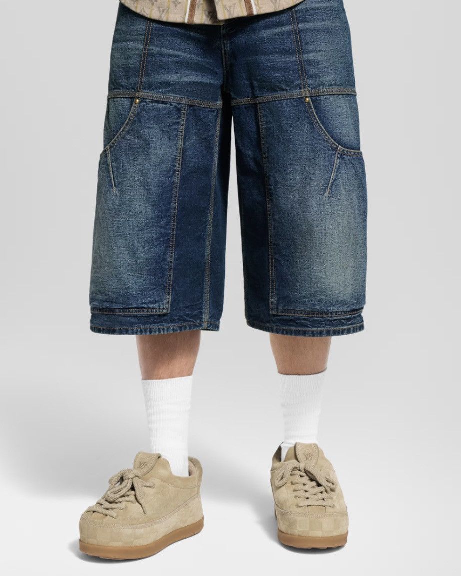 Louis Vuitton Louis Vuitton FW25 Denim Workwear Shorts 32 1AILT8 Size US 32 / EU 48 - 12 Thumbnail