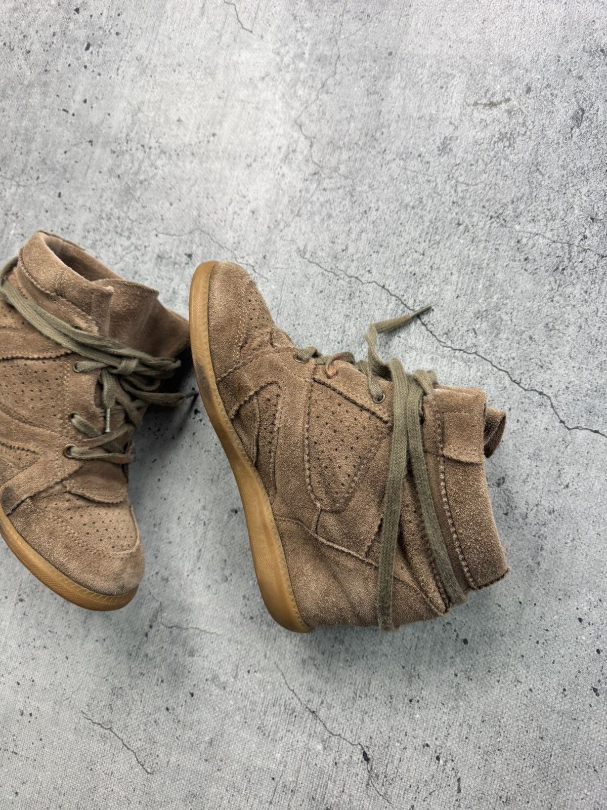 Other Unbranded Isabel Marant Style Bekett Wedge Sneakers Shoes Size US 9 / IT 39 - 8 Thumbnail