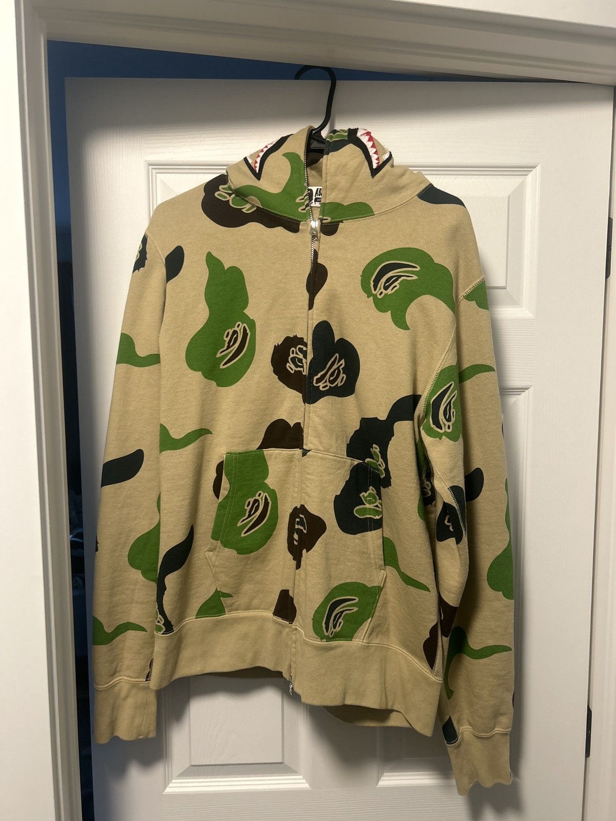 Bape Def Camo Shark Full Zip Hoodie Size US L / EU 52-54 / 3 - 1 Thumbnail