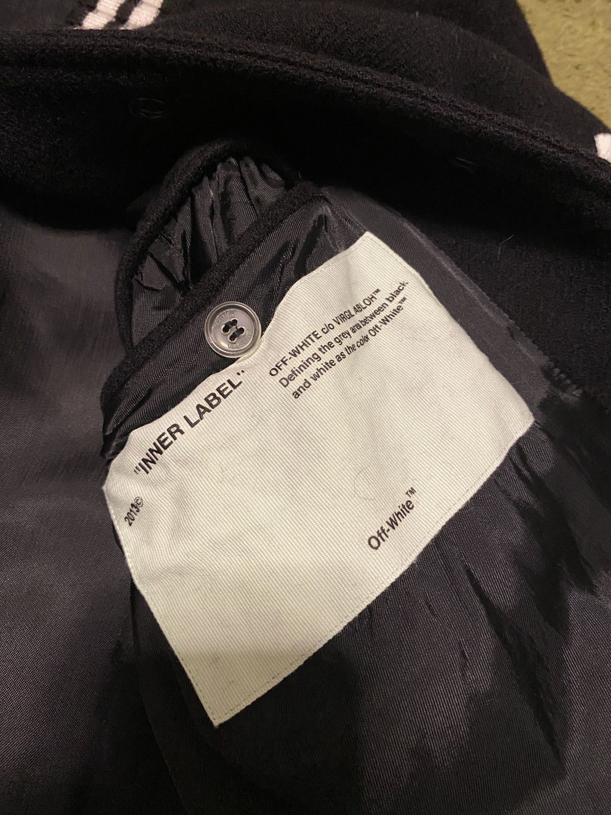 Off-White Used off white varsity jacket Size US M / EU 48-50 / 2 - 7 Thumbnail