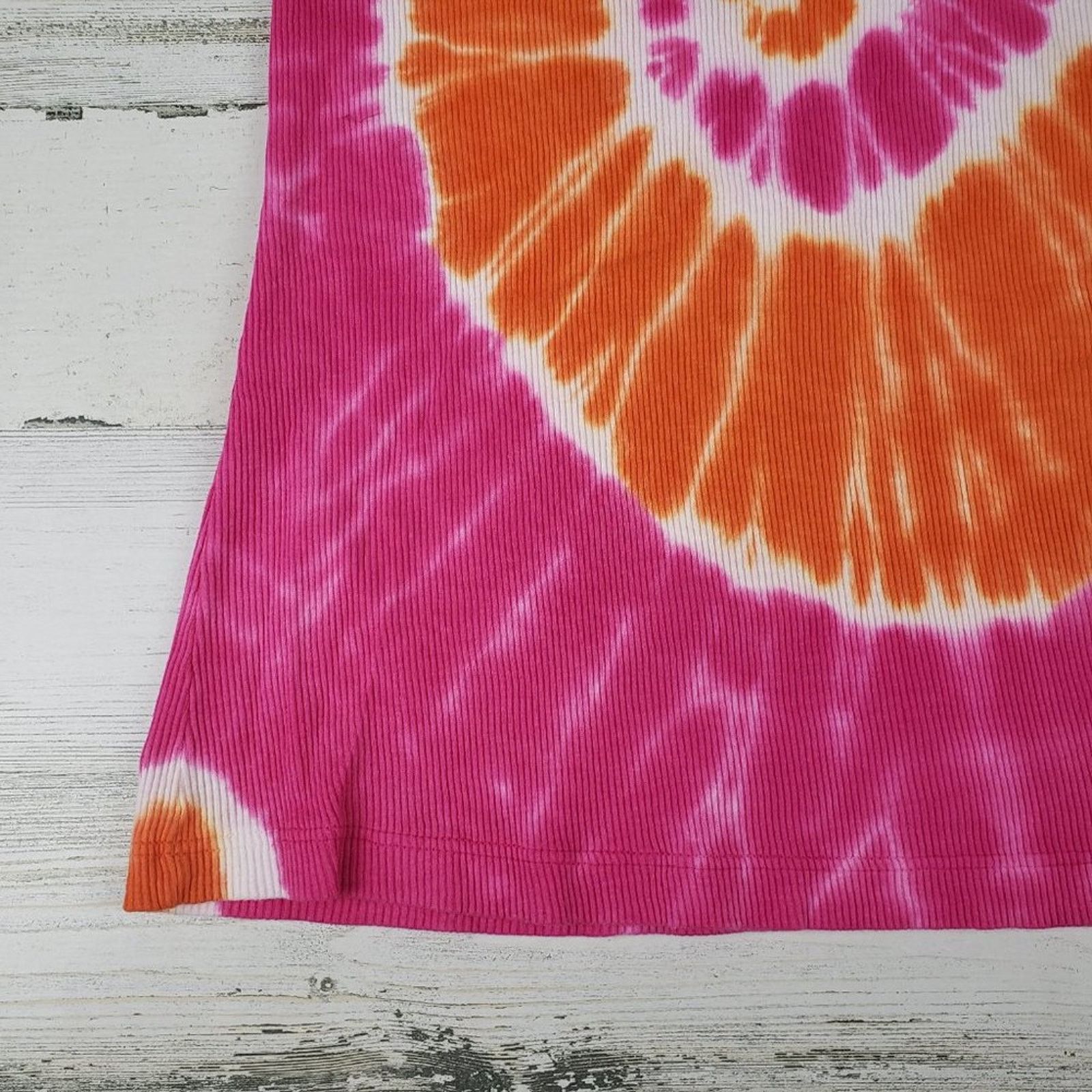 Other NWOT Point Sportswear Tie Dye Orange Pink Tank Top Medium Size M / US 6-8 / IT 42-44 - 2 Thumbnail