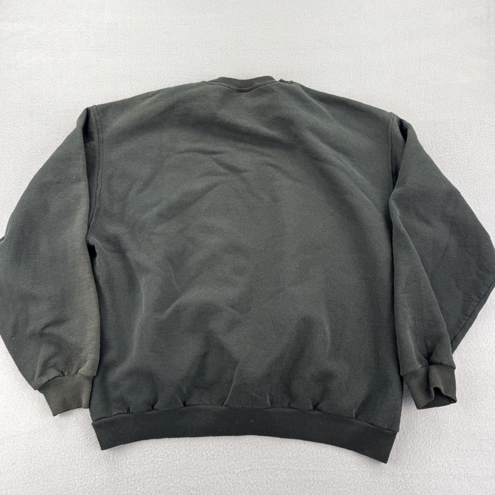 Fruit Of The Loom VINTAGE Fruit of the Loom Sweatshirt Mens XL Black Crewneck Pullover 90s Size US XL / EU 56 / 4 - 4 Thumbnail