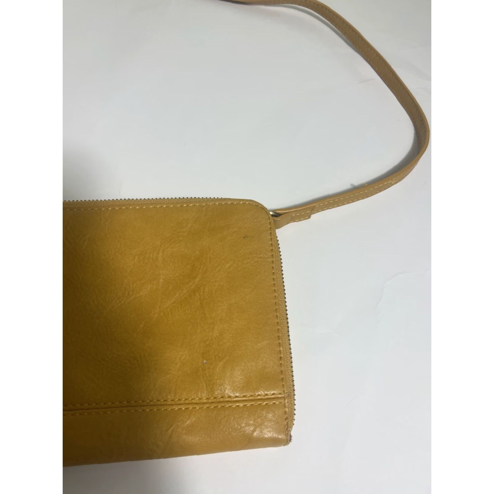 Vintage Sussan Susan Joy Yellow Crossbody Small Purse Crossbody Strap PU Faux Leather Women Small 9.5x6x1 Size ONE SIZE - 3 Thumbnail